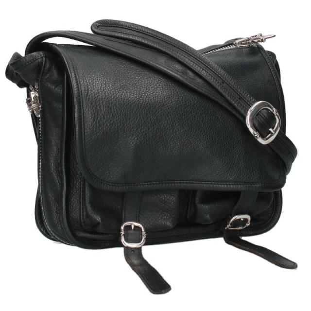 クロムハーツ   SHOULDER BAG-TINY ガンスリンガーストラップレザータイニーショルダーバッグ 中古 SJ02