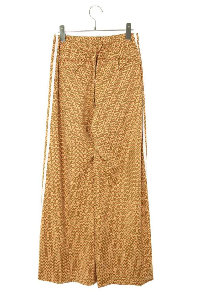 エゴンラボ サイズ:S  25SS サイドライントラック総柄フレアロングパンツ 中古 BS99 エゴンラボ サイズ:S 25SS サイドライントラック総柄フレアロング