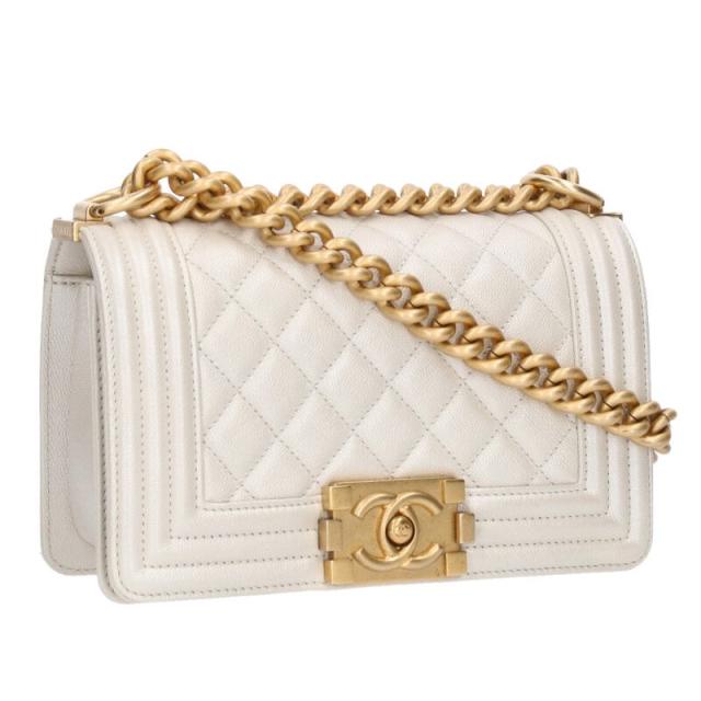 シャネル サイズ:20  A67085 ボーイシャネル20 キャビアスキン フラップチェーンショルダーバッグ 中古 SS13