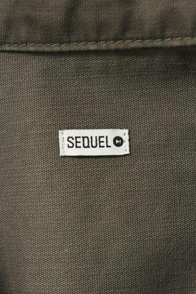 シークエル サイズ:L ロゴプリントミリタリージャケット 中古 BS99 シークエル サイズ:L ロゴプリントミリタリージャケット 中古 BS99の