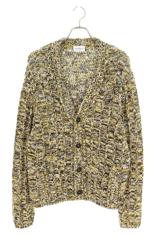 サルバトーレフェラガモ サイズ:L バックロゴパッチカーディガン 中古 BS99