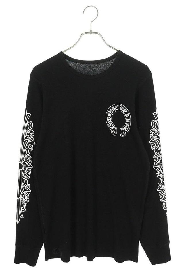 クロムハーツ サイズ:XL  Thermal L S 袖フローラルプリントサーマル長袖カットソー 中古 SJ02