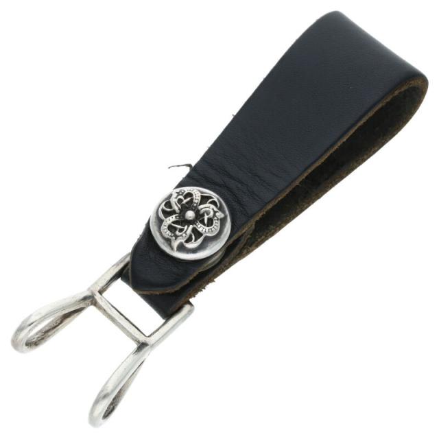 クロムハーツ   BELT LOOP ケルティックボールボタンレザーベルトループ 中古 GZ11