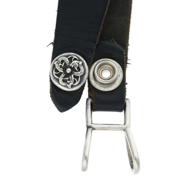 クロムハーツ BELT LOOP ケルティックボールボタンレザーベルトループ