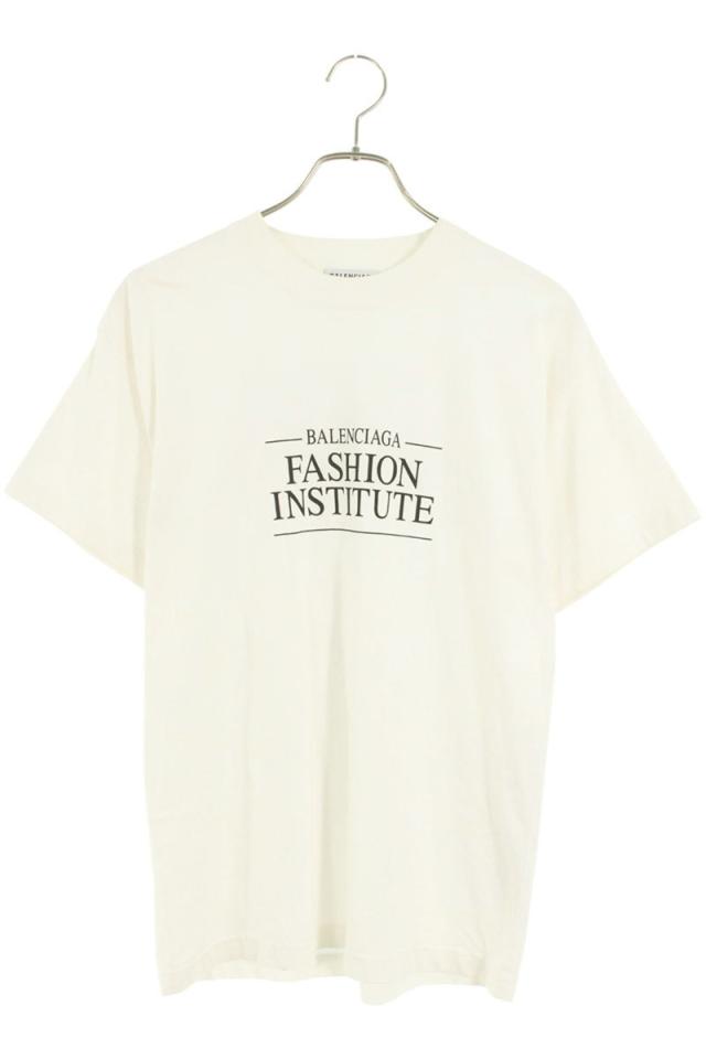 バレンシアガ サイズ:XXS  22AW  612965 TMVH6 ファッションインスティテュートプリントTシャツ 中古 BS99
