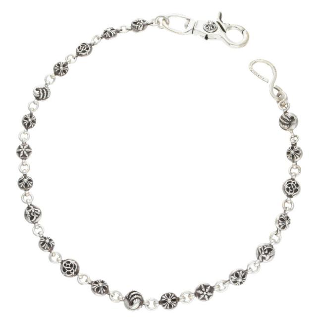 クロムハーツ サイズ:ロング  2MULTIBALL LONG-S 1クリップロング#2マルチボール シルバーウォレットチェーン 中古 OK15