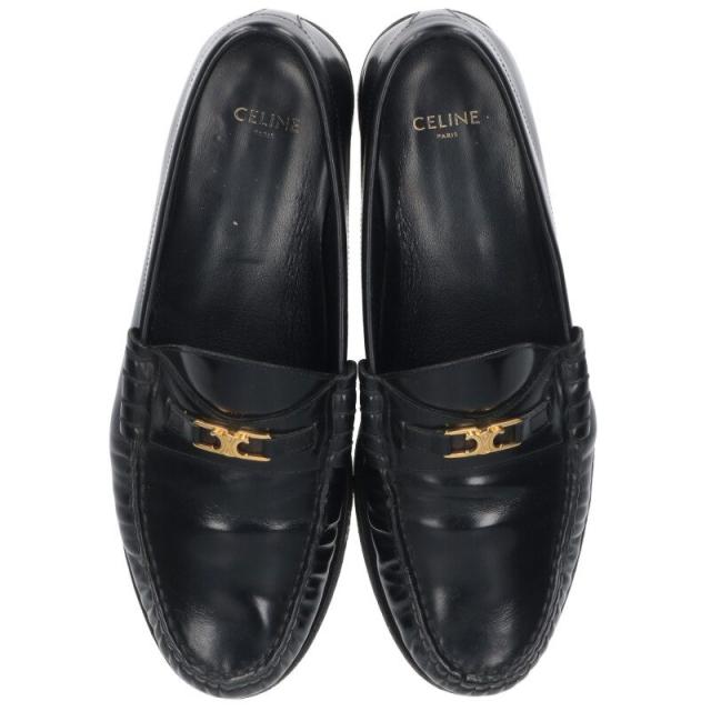 セリーヌ サイズ:39 トリオンフルコレザーローファー 中古 BS99の通販