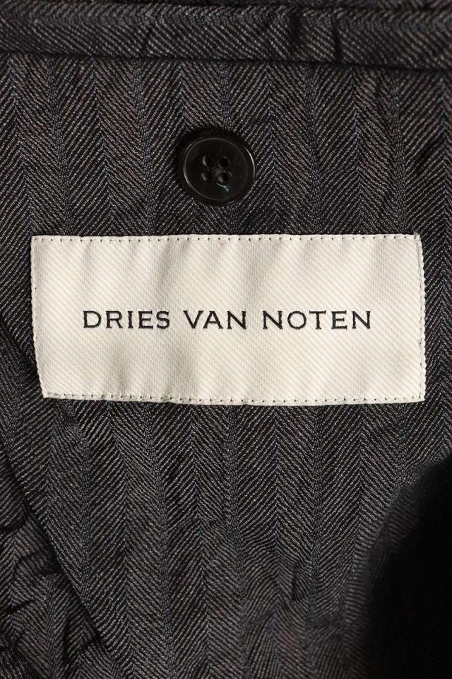 ドリスヴァンノッテン サイズ:M  RINLEY 1504 M.W.COAT シワ加工ヘリンボーンコート 中古 BS99