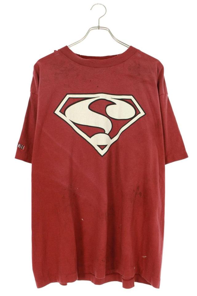 セントマイケル サイズ:L  25SS  SM-HR8-000-030 ヴィンテージ加工ロゴプリントTシャツ 中古 SB01