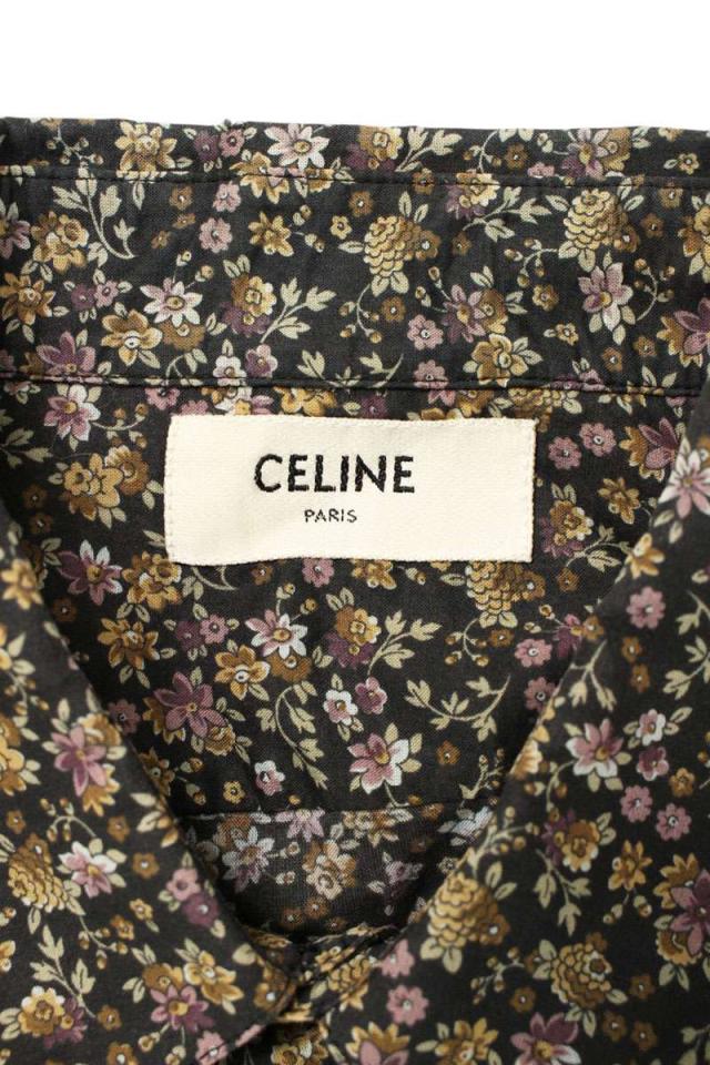 セリーヌ サイズ:40 20ZX1056I フラワー総柄長袖シャツ 中古 BS55