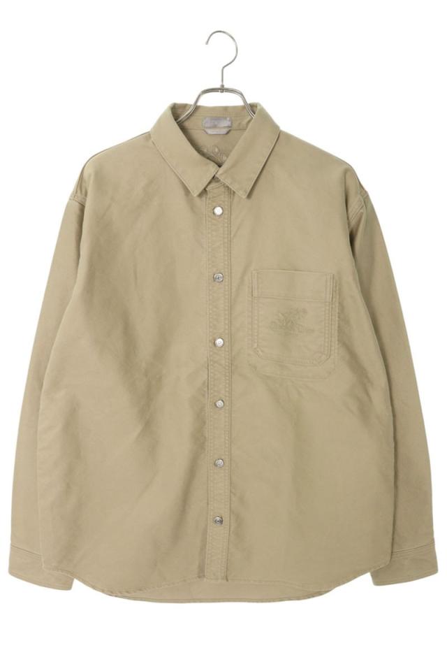 ディオール サイズ:39  593D595A3021 ロゴ刺繍長袖シャツ 中古 SS13