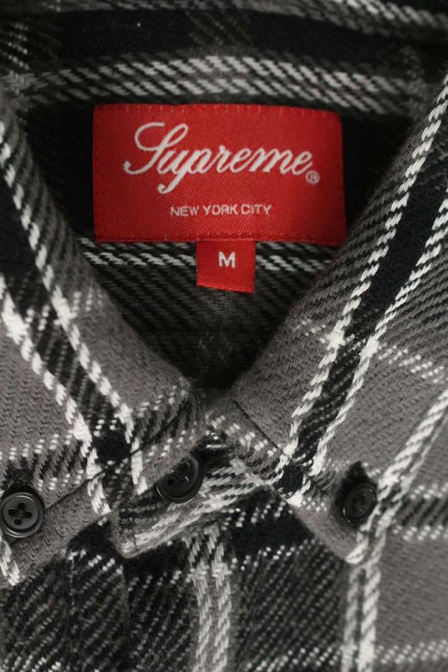 シュプリーム サイズ:M プルオーバーチェック長袖シャツ 中古 BS99