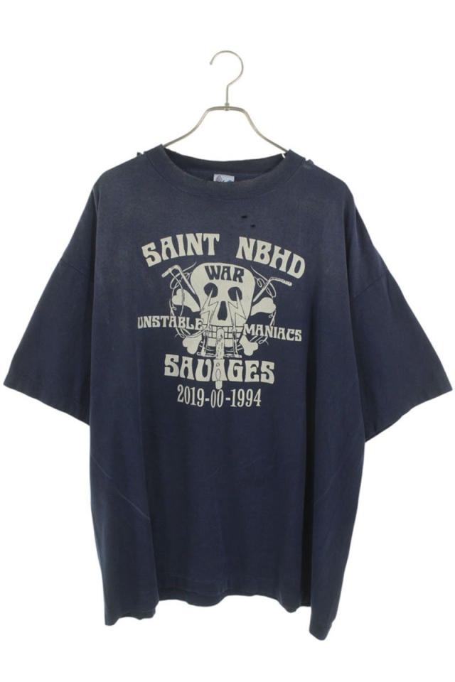 セントマイケル サイズ:XXL  25SS  SM-HR8-0000-C71 CALLA LILYメイプルソープフォトプリントTシャツ 中古 SB01