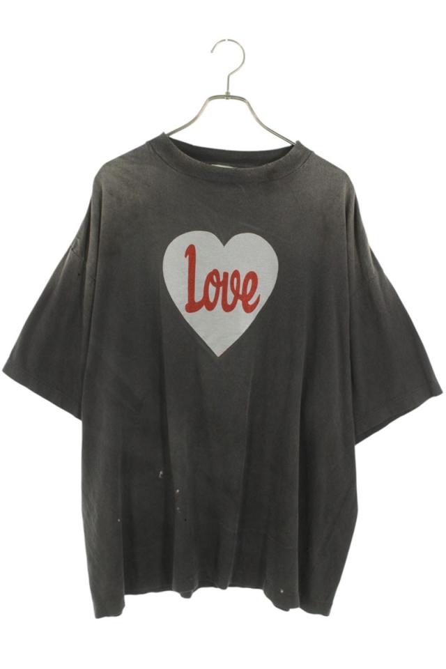 セントマイケル サイズ:XXL  25SS  SM-HR8-0000-001 LOVEプリントTシャツ 中古 OM10