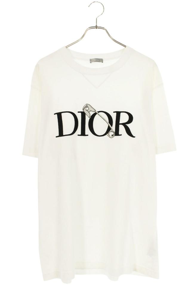 ディオール サイズ:XL  043J625B0554 DIOR AND JUDY BLAMEロゴ刺繍Tシャツ 中古 OM10