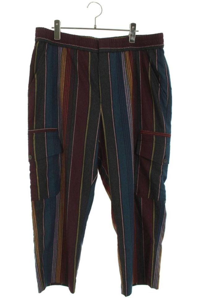 キス サイズ:XL  KHM060205 ストライプカーゴイージーロングパンツ 中古 BS99