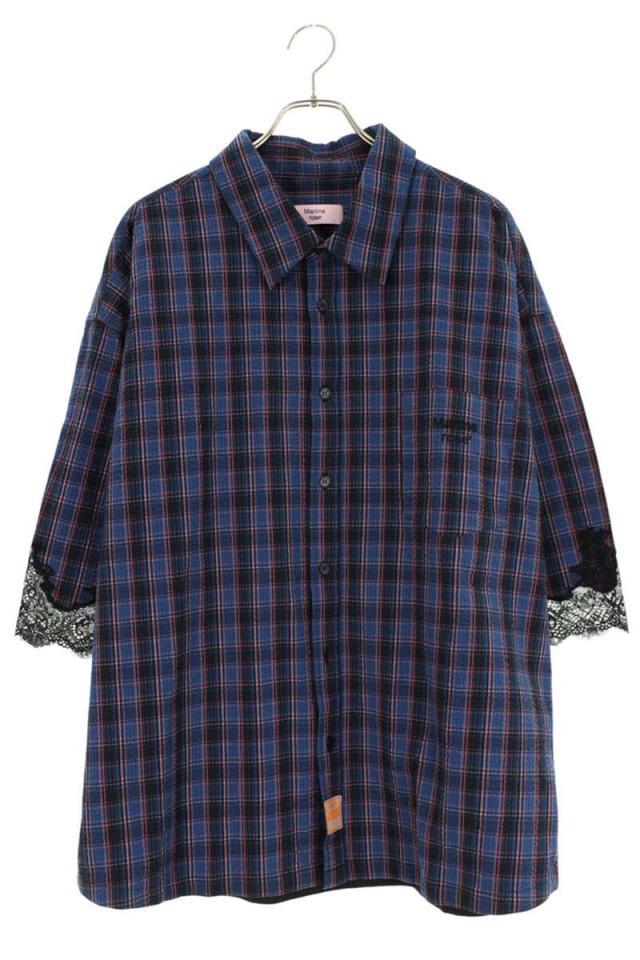 マーティンローズ サイズ:XL レースチェック半袖シャツ 中古 BS99