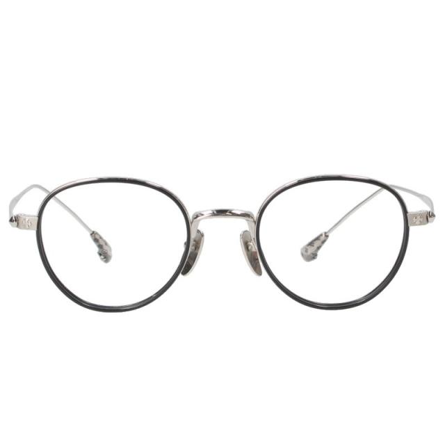 クロムハーツ サイズ:49□22-150  BONE PRONE IV CHプラステンプルメタルフレームサングラス 眼鏡 中古 GZ11