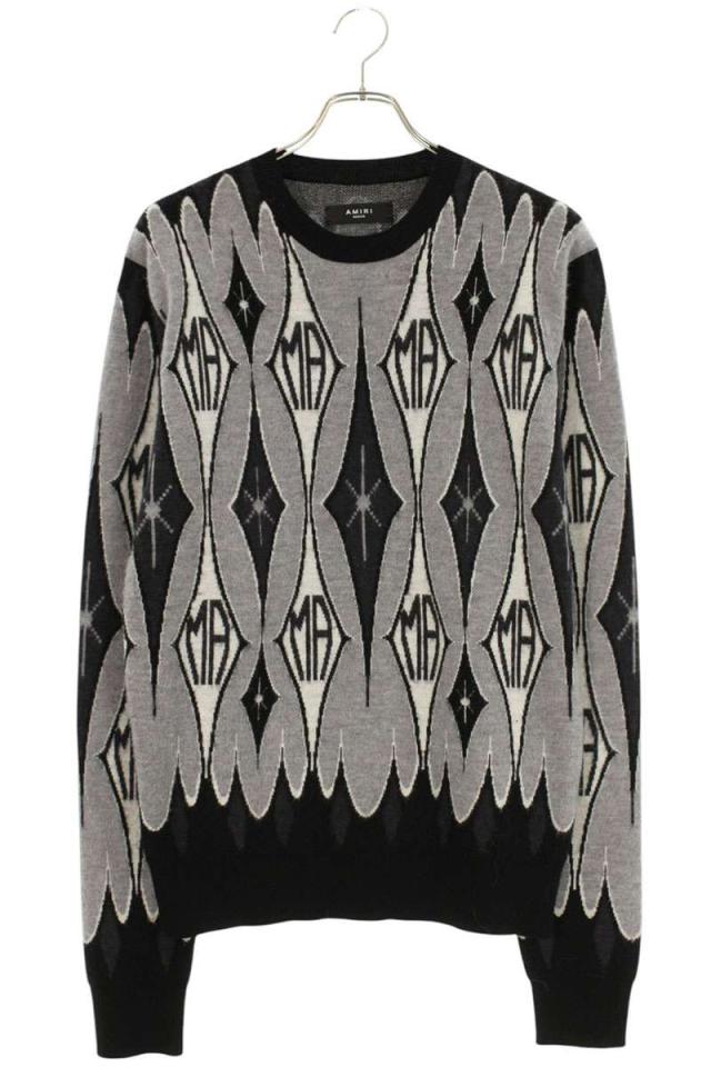アミリ サイズ:48 クルーネックウールニット 中古 FK04