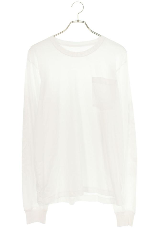 クロムハーツ サイズ:M  CH L S  1 ネックロゴプリント長袖カットソー 中古 FK04