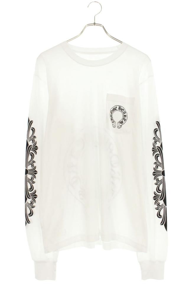 クロムハーツ CH L/S /1 ホースシューバックプリント長袖カットソー