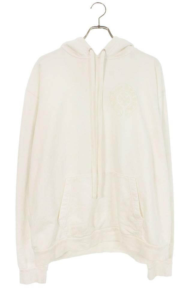 クロムハーツ サイズ:L  WWW.CHROMEHEARTS.COM HOODIE オンライン限定バックホースシューパーカー 中古 OS06