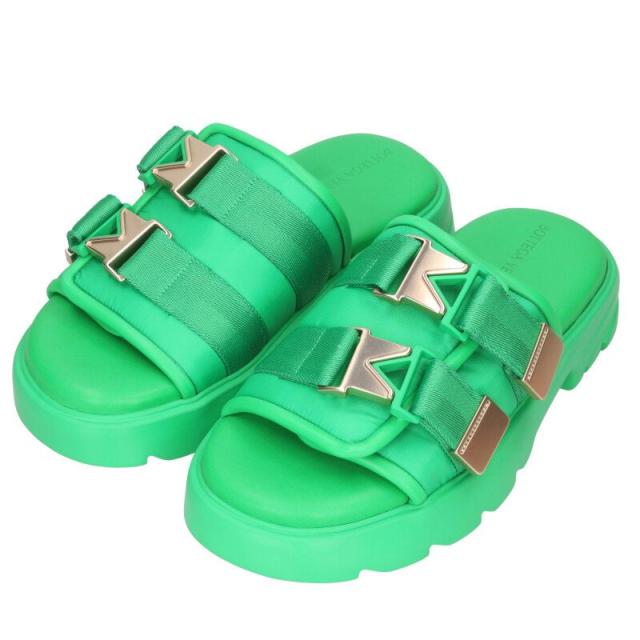 ボッテガヴェネタ サイズ:42  FLASH ダブルバックルフラッシュサンダル 中古 OM10