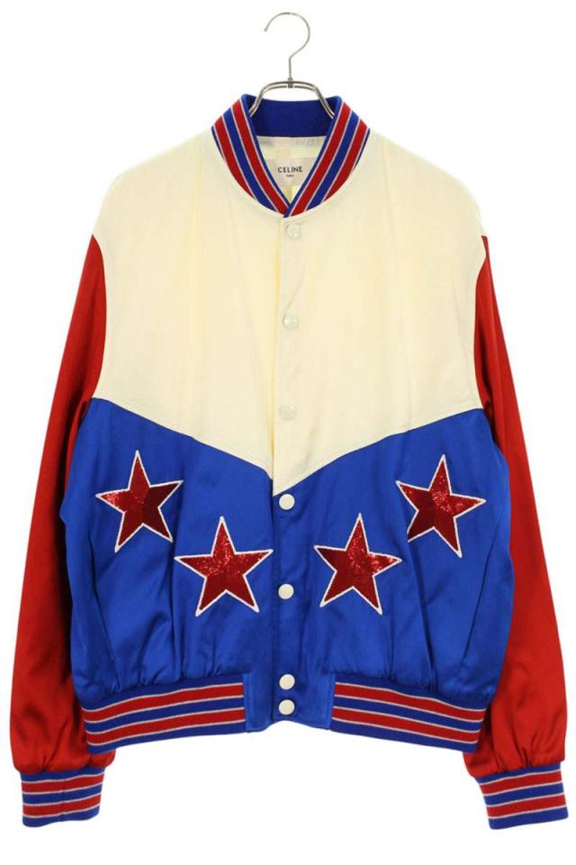 セリーヌ サイズ:50  23SS  2V35N851C エンブロイダリーアメリカンテディブルゾン 中古 BS99
