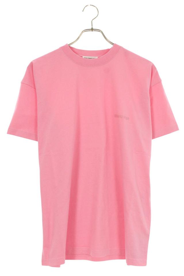 バレンシアガ サイズ:S  612966 TJV87 BBロゴ刺繍Tシャツ 中古 BS99