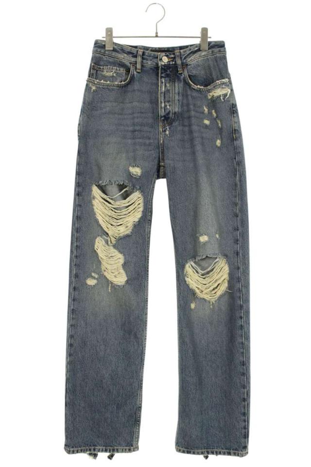 バレンシアガ サイズ:XXS  745151 THW25 デストロイ加工デニムパンツ 中古 BS99