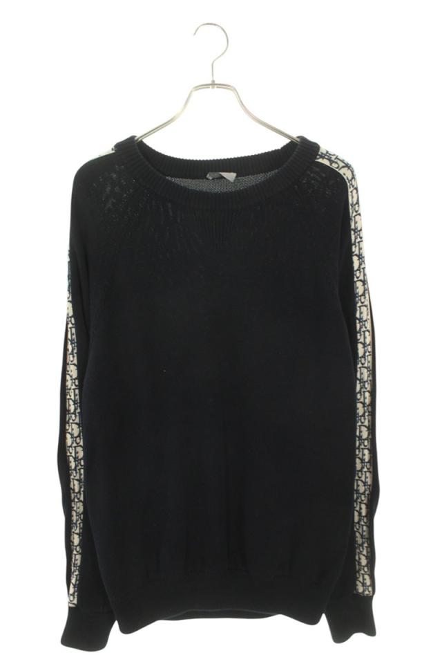 ディオール サイズ:XL  113M638AT187 オブリーク切替クルーネックニット 中古 SS13