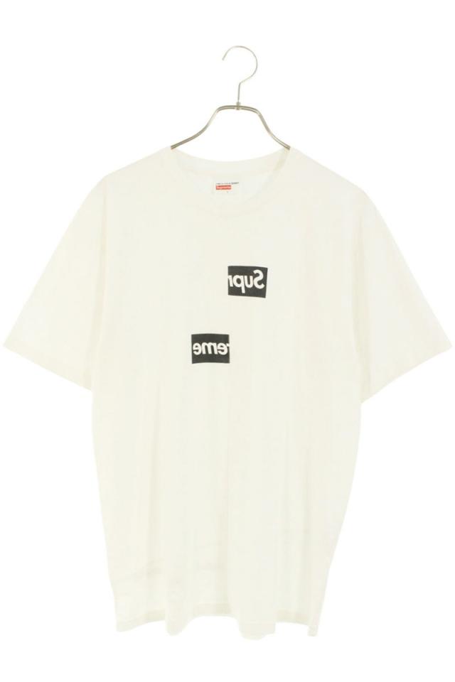 シュプリーム  コムデギャルソンシャツ サイズ:L  Split Box Logo Tee スプリットボックスロゴTシャツ 中古 SB01