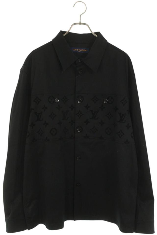 ルイヴィトン サイズ:XL  24SS  RM241MQ FUG HQB45W モノグラムフロックカジュアルコットンオーバー長袖シャツ 中古 SB01