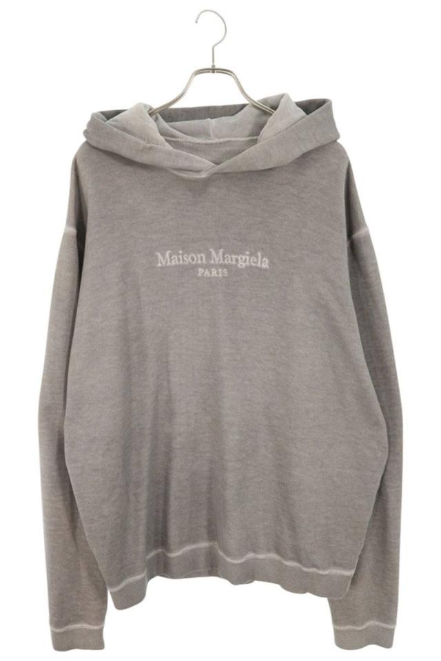 メゾンマルジェラ サイズ:48  20AW  S50GU0145 ヴィンテージ加工ロゴプルオーバーパーカー 中古 SB01