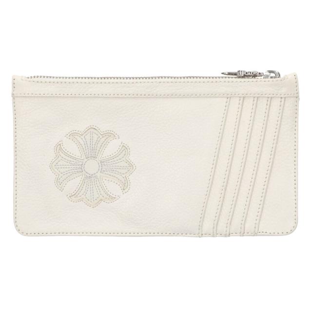 クロムハーツ EASY MONEY LRG イージーマネー CHプラスパッチレザーカードケース財布 中古 SS07