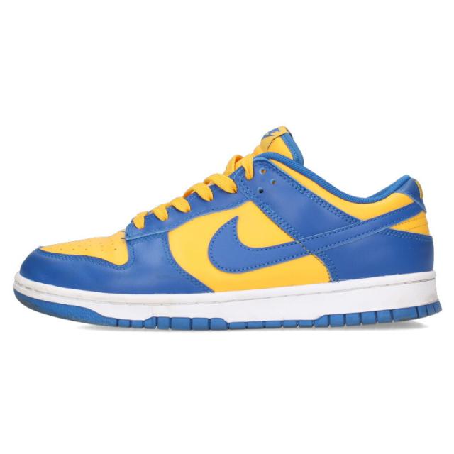 ナイキ サイズ:27.5cm  DUNK LOW RETRO Blue Jay and University Gold DD1391-402 ダンクローブルージェイ ユニバーシティゴールドスニーカー 中古 BS99