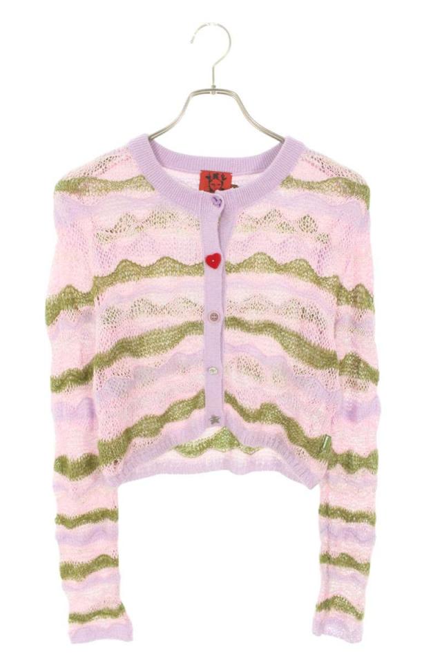 マークジェイコブス サイズ:L  3F3RTP008K09 クロップドシアーニットカーディガン 中古 BS99