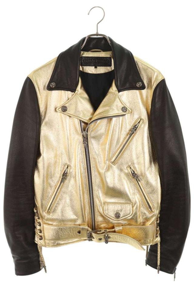 クロムハーツ サイズ:S JJ DEAN JJディーン ダガージップライダースレザージャケット 中古 SS07