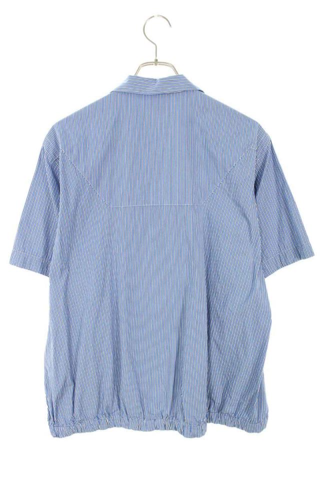 サカイ サイズ:1 25-03687M コットンストライプジップボタン半袖シャツ