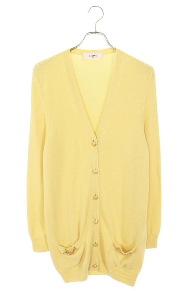 セリーヌ サイズ:M  2A03A152I トリオンフチェーンロングカーディガン 中古 BS99