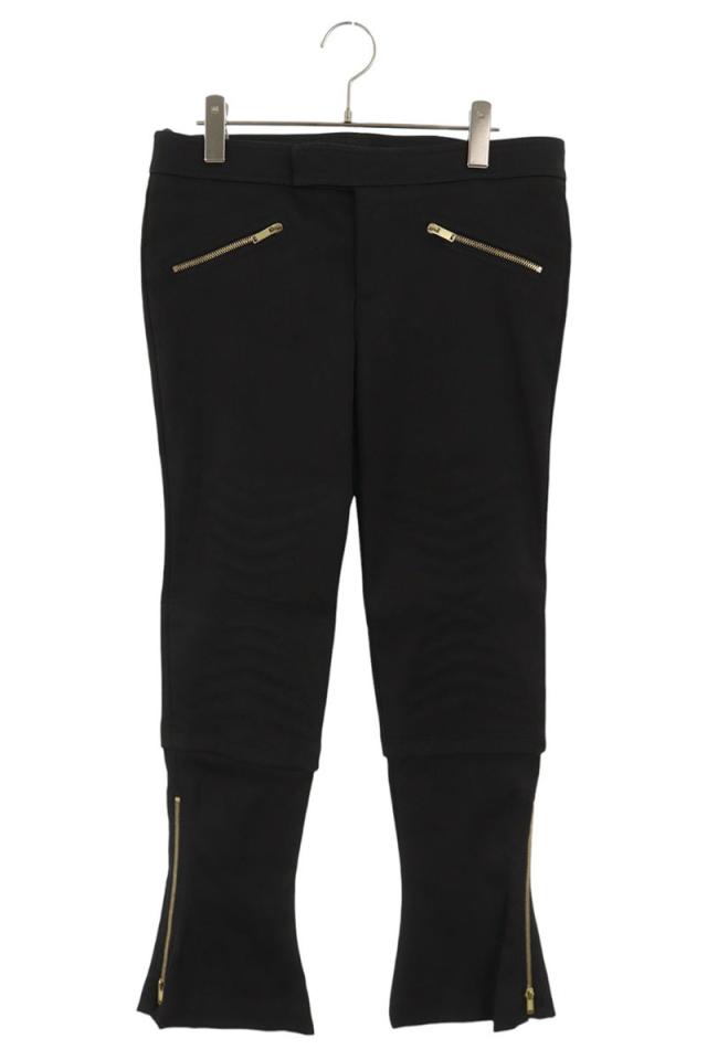 グッチ サイズ:42  134186 Z1020 裾ジップ ナイロン フレア バイカーロングパンツ 中古 BS99