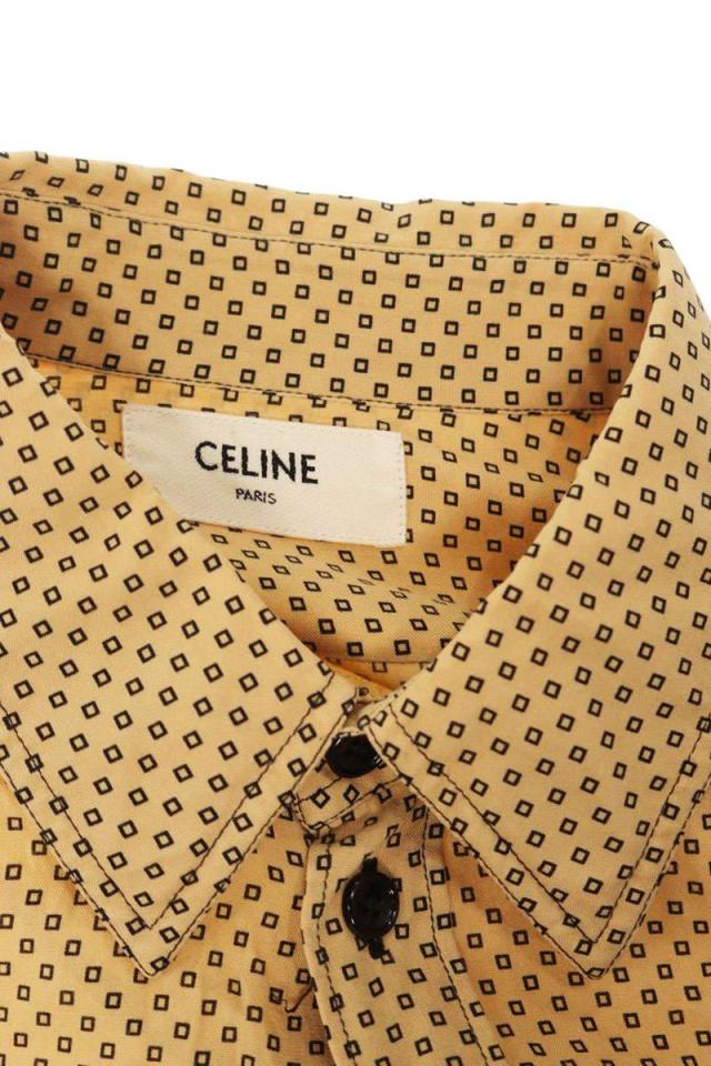 セリーヌ サイズ:39  2C246359I 総柄ビスコースクラシック長袖シャツ 中古 OM10 CELINE ビスコースシャツ セリーヌ サイズ:39 2C246359I 総柄ビス