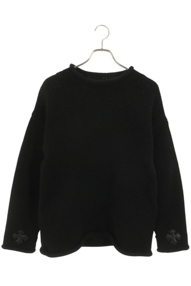 クロムハーツ サイズ:M CHプラスパッチ付きニット 中古 SJ02