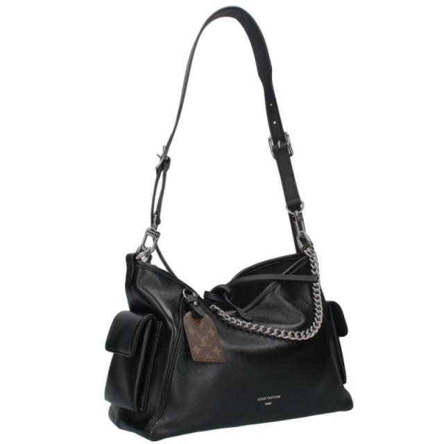 ルイヴィトン   キャリーオール･カーゴ バイブ PM M24861 レザーショルダーバッグ 中古 GZ14