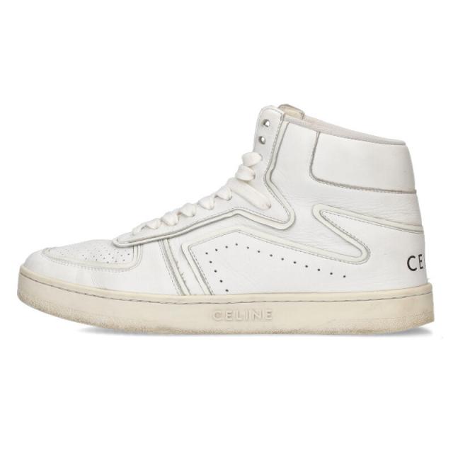 セリーヌ サイズ:40  CT-01 343183338C.01OP ハイトップレザースニーカー 中古 BS99