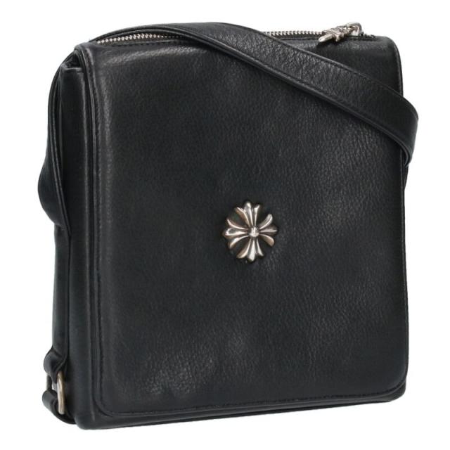 クロムハーツ   PLUG CHプラスレザーショルダーバッグ 中古 FK04