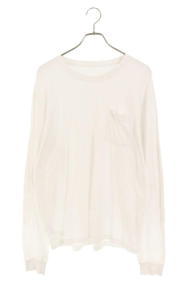 クロムハーツ サイズ:XL  CH L S  1 ネックロゴプリント長袖カットソー 中古 SJ02