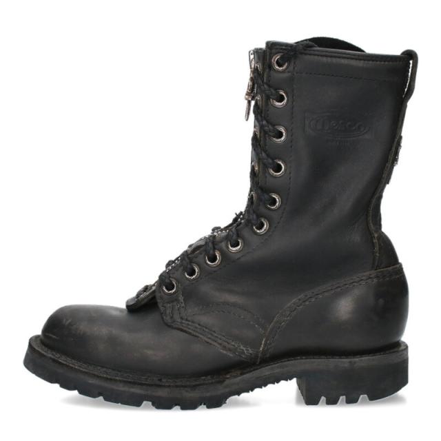 クロムハーツ  ウエスコ サイズ:7.5D  FIREMAN ファイヤーマン センターダガージップレースアップレザーブーツ 中古 SS07