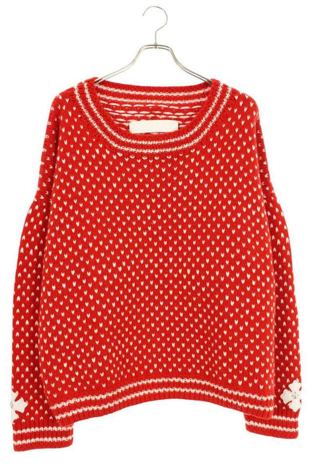 クロムハーツ サイズ:ONE SIZE クロスパッチカシミヤニット 中古 SJ02