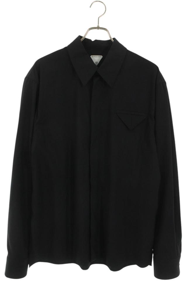 ボッテガヴェネタ サイズ:48  703578 V4XP0 ウール長袖シャツ 新古品 SB01